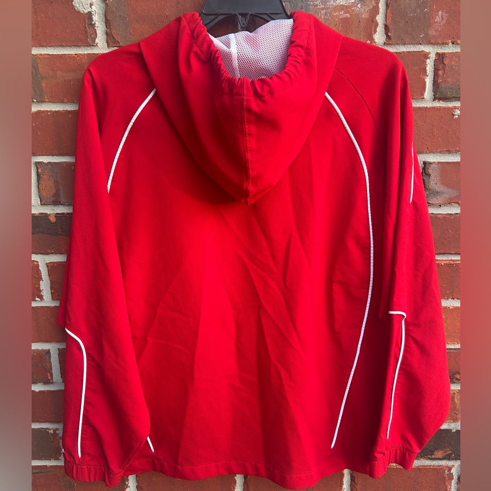 Russell University of Louisiana Ragin’ Cajuns 1/4 Zip L Hooded Windbreaker - Picture 2 of 6